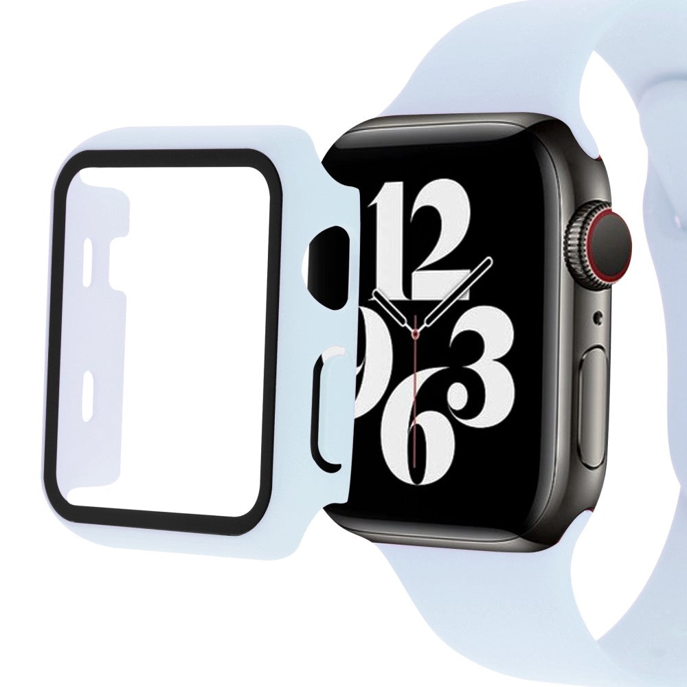 Meget Godt Universal Apple Cover med Skærmbeskytter i Plastik og Hærdet Glas - Blå#serie_6