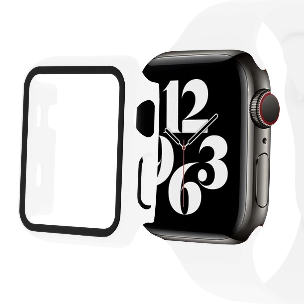 Meget Godt Universal Apple Cover med Skærmbeskytter i Plastik og Hærdet Glas - Hvid#serie_9