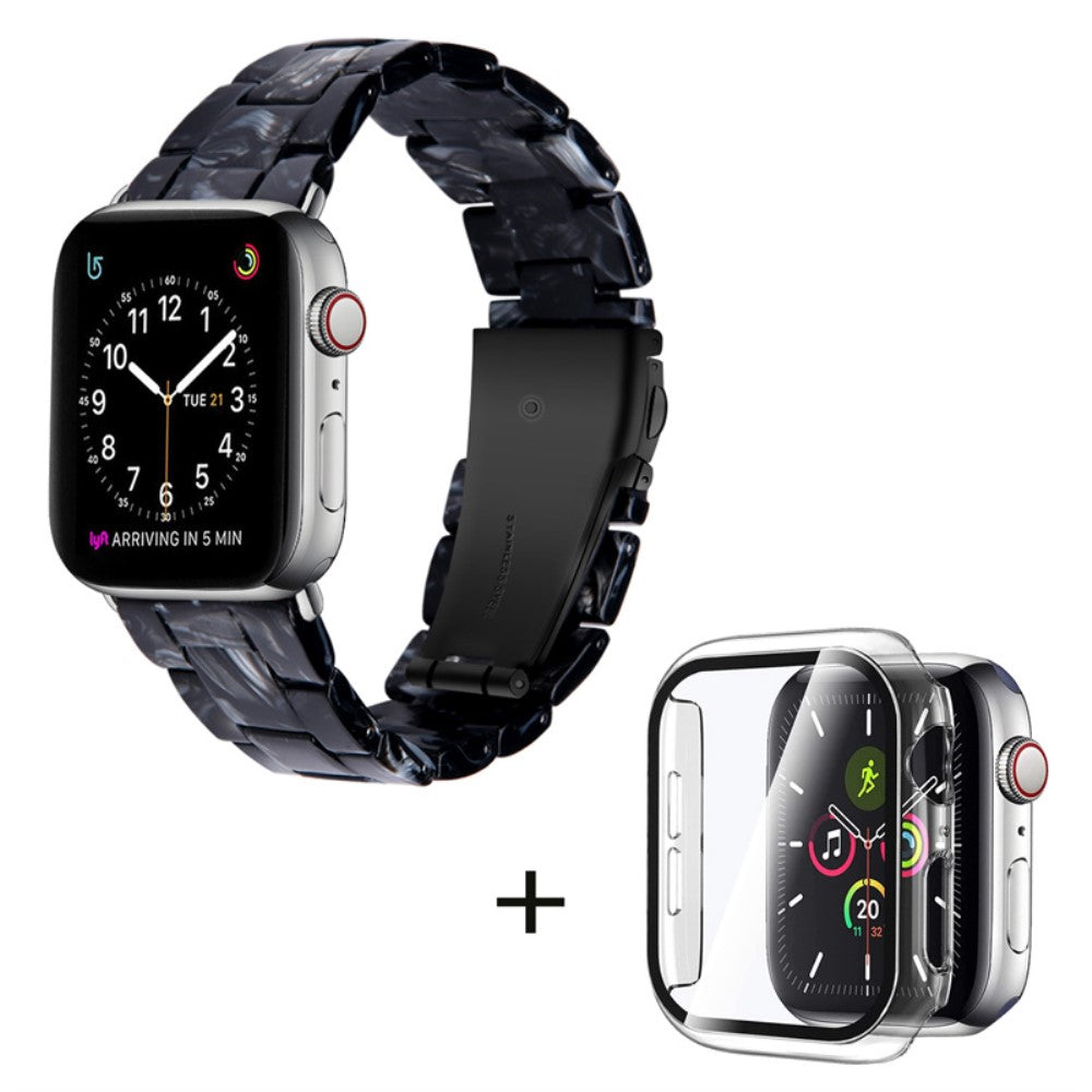 Apple Watch Series 1-3 42mm Metal Rem med Cover - Sort#serie_16