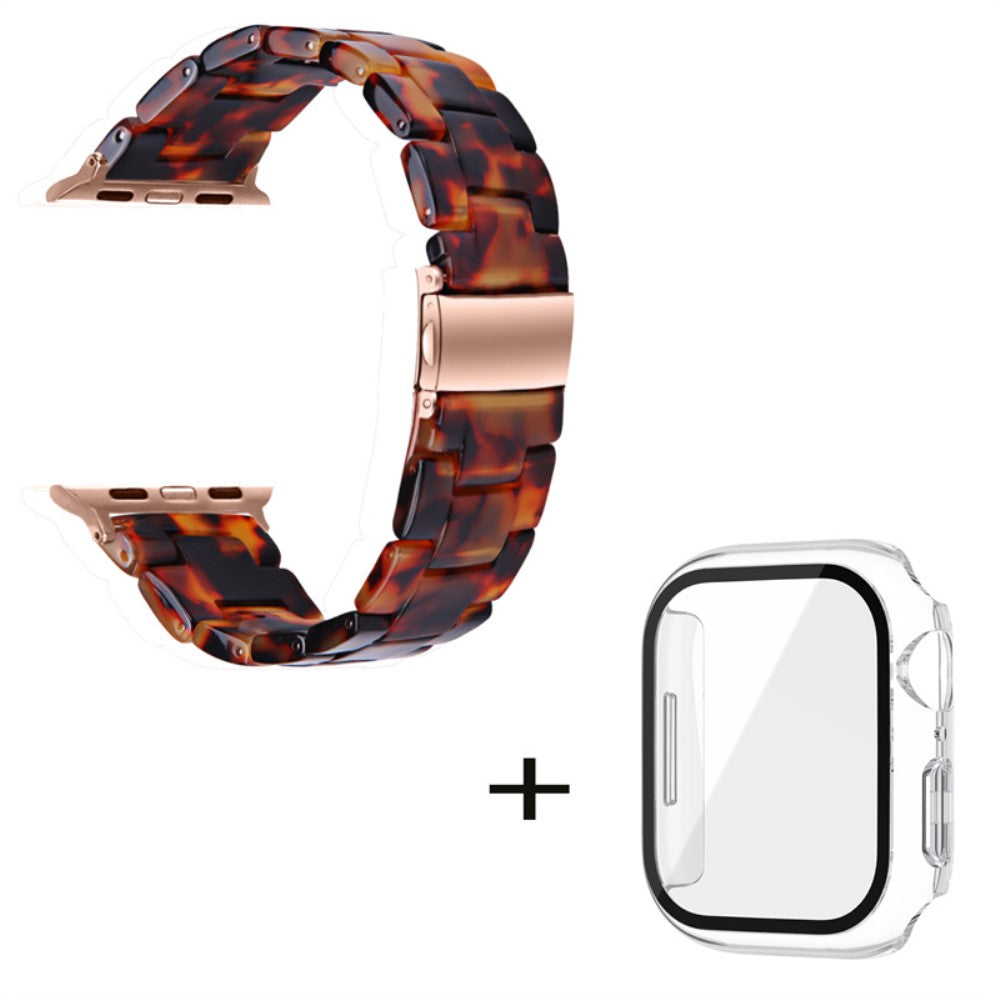 Apple Watch Series 1-3 42mm Metal Rem med Cover - Brun#serie_8