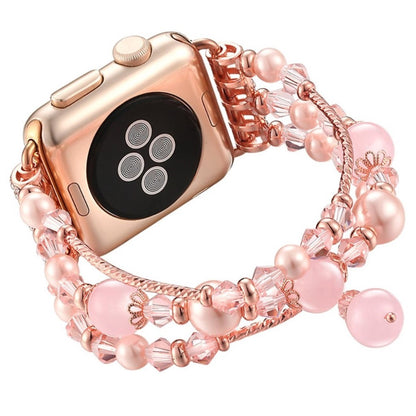 Mega fantastisk Apple Watch Series 1-3 42mm Rhinsten Rem - Pink#serie_4
