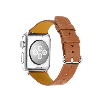 Rigtigt flot Apple Watch Series 1-3 42mm Ægte læder Rem - Brun#serie_5
