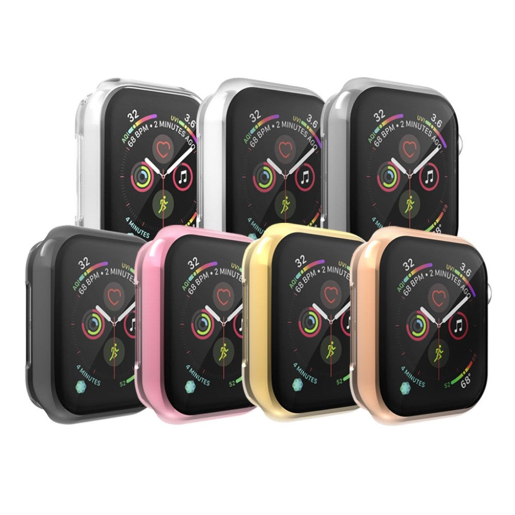 Apple Watch Series 1-3 38mm Gennemsigtig Silikone Bumper  - Pink#serie_2