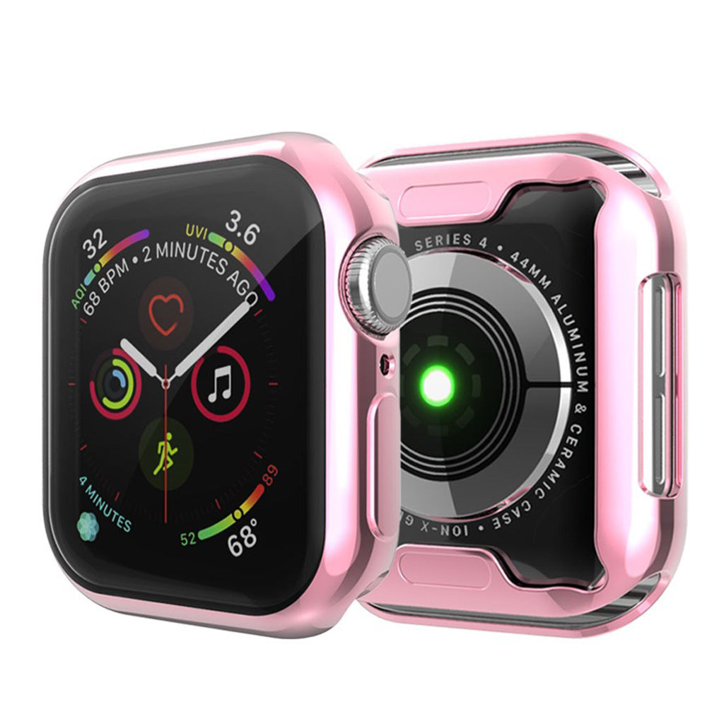 Apple Watch Series 1-3 38mm Gennemsigtig Silikone Bumper  - Pink#serie_2