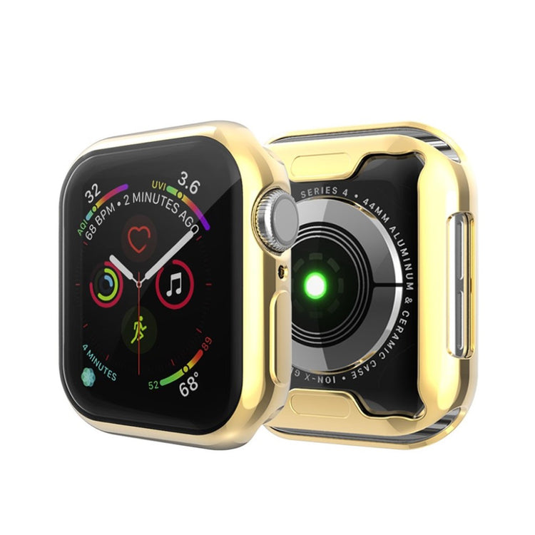 Apple Watch Series 1-3 38mm Gennemsigtig Silikone Bumper  - Guld#serie_4