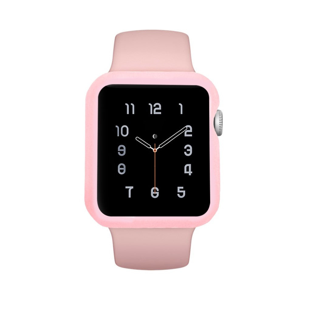 Apple Watch Series 1-3 42mm Holdbar Silikone Bumper  - Pink#serie_6