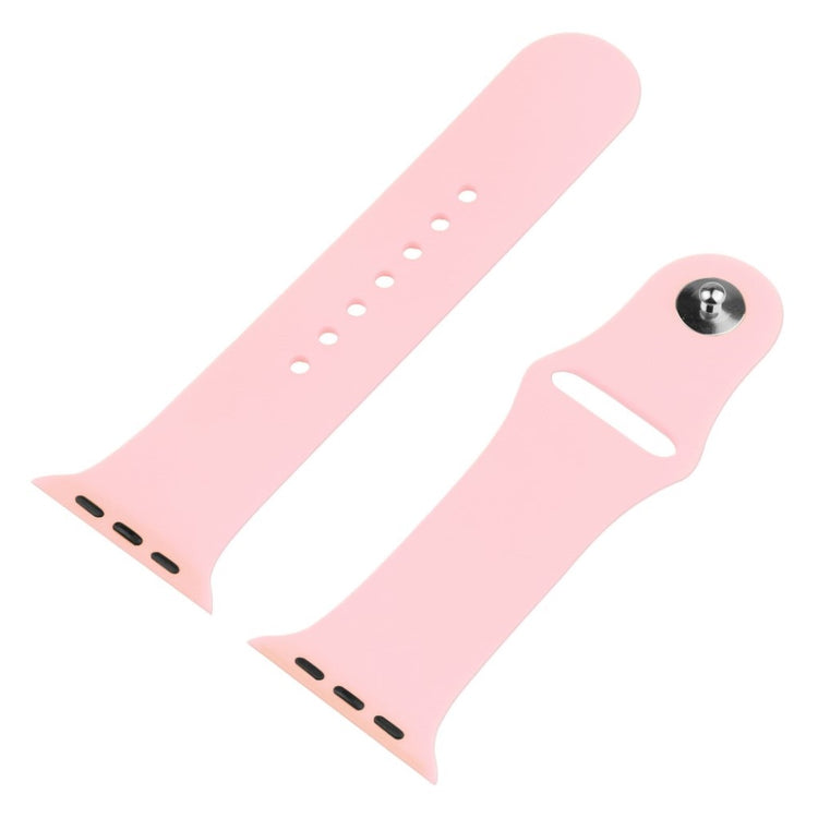 Meget sejt Apple Watch Series 1-3 38mm Silikone og Glas Rem - Pink#serie_5