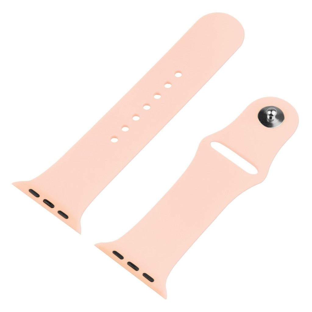 Meget sejt Apple Watch Series 1-3 38mm Silikone og Glas Rem - Pink#serie_7