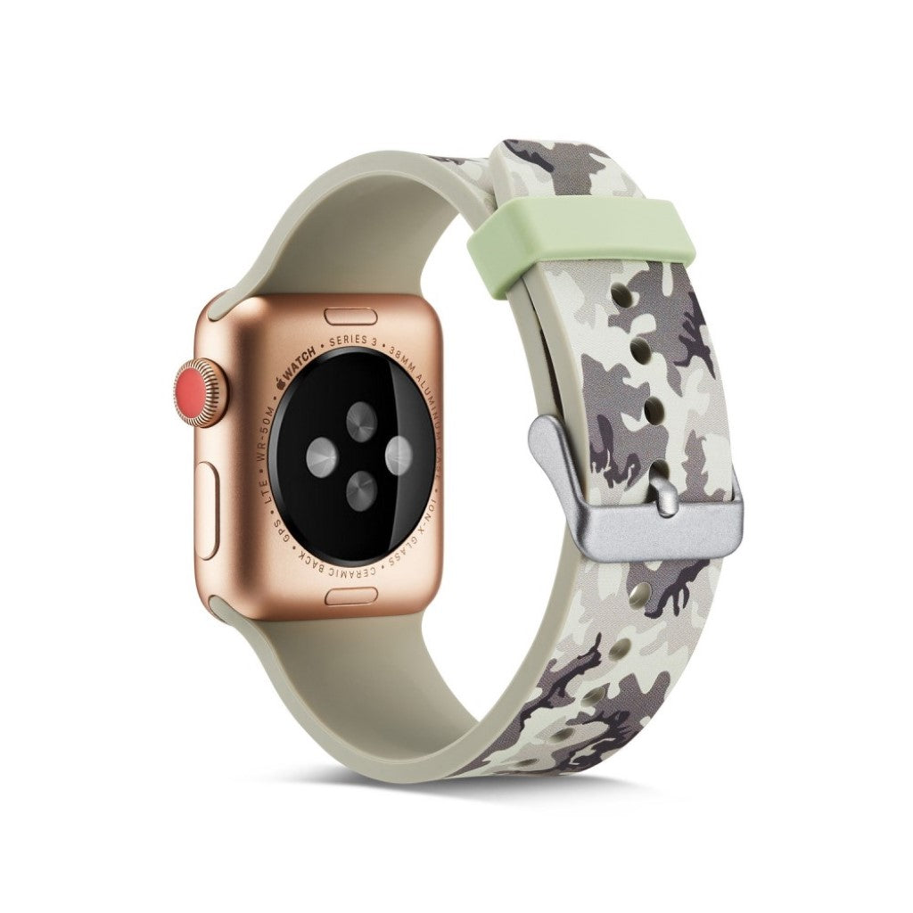 Meget slidstærk Apple Watch Series 4 40mm Silikone Rem - Flerfarvet#serie_7