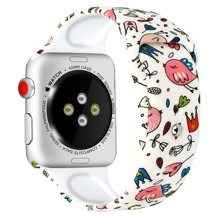 Godt Apple Watch Series 4 40mm Silikone Rem - Flerfarvet#serie_1