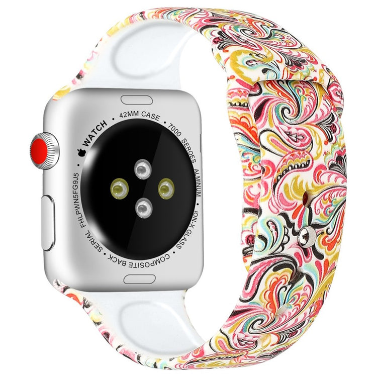 Godt Apple Watch Series 4 40mm Silikone Rem - Flerfarvet#serie_7