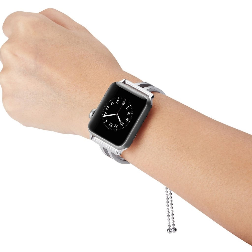 Fint Apple Watch Series 4 40mm Metal Rem - Sølv#serie_3