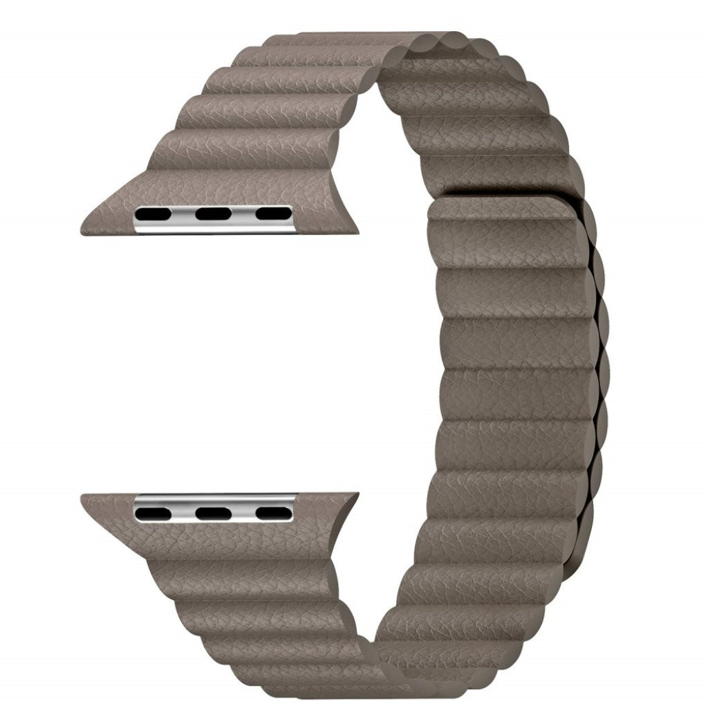 Rigtigt skøn Apple Watch Series 4 44mm Ægte læder Rem - Brun#serie_6