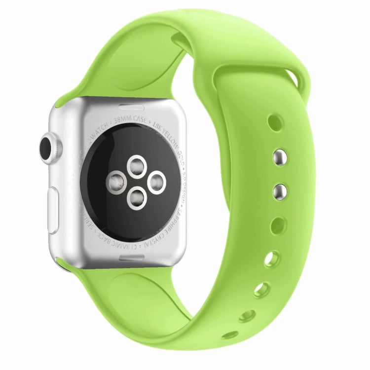 Rigtigt kønt Apple Watch Series 4 44mm Silikone Rem - Grøn#serie_9