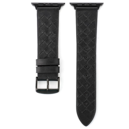 Vildt fantastisk Apple Watch Series 4 44mm Ægte læder Rem - Sort#serie_5