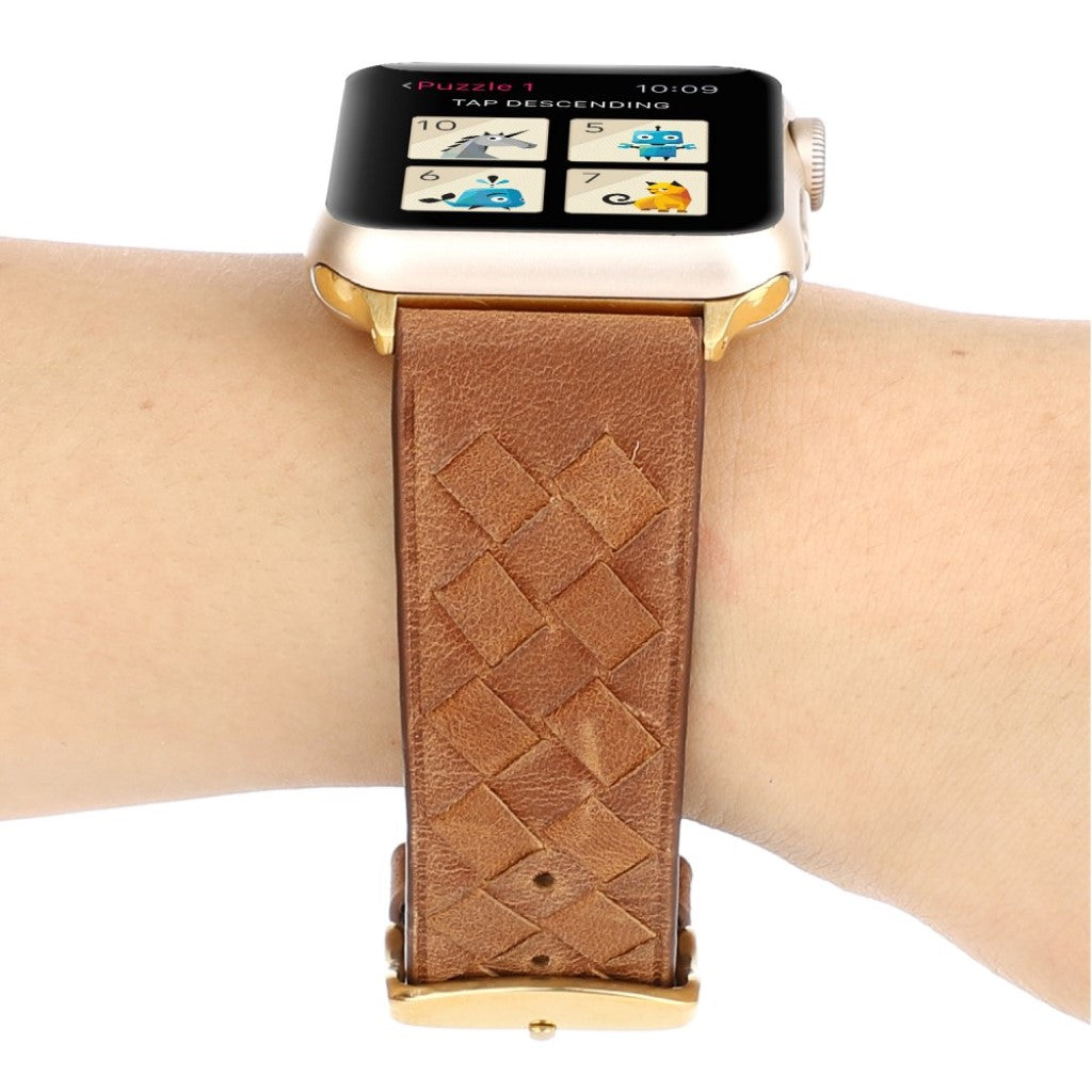 Vildt fantastisk Apple Watch Series 4 44mm Ægte læder Rem - Brun#serie_9