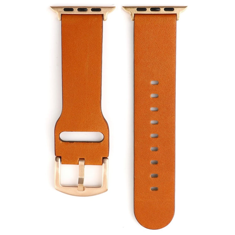 Super elegant Apple Watch Series 4 44mm Ægte læder Rem - Brun#serie_3