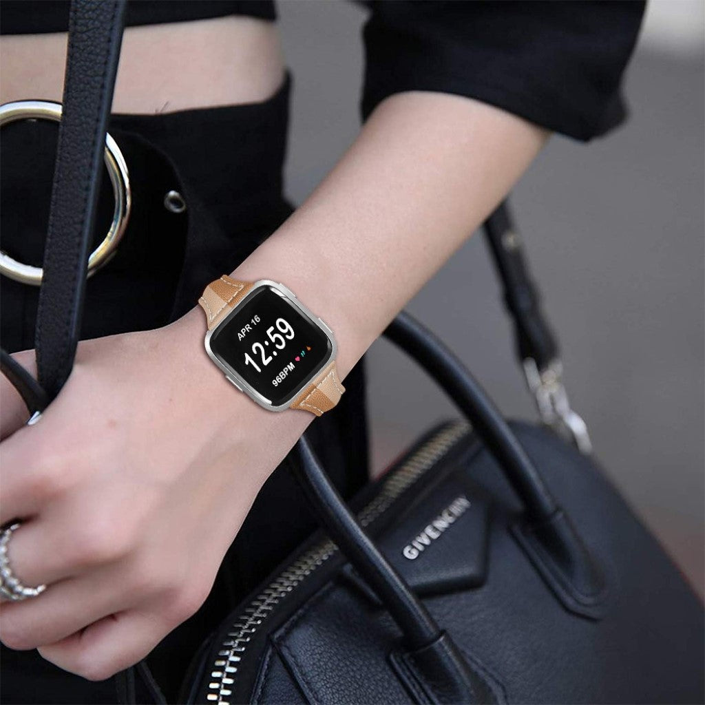 Holdbart Apple Watch Series 5 40mm Ægte læder Rem - Brun#serie_5