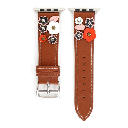 Apple Watch Series 5 40mm / Apple Watch 40mm Ægte læder Rem - Brun#serie_3