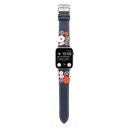  Apple Watch Series 5 40mm / Apple Watch 40mm Ægte læder Rem - Flerfarvet#serie_4