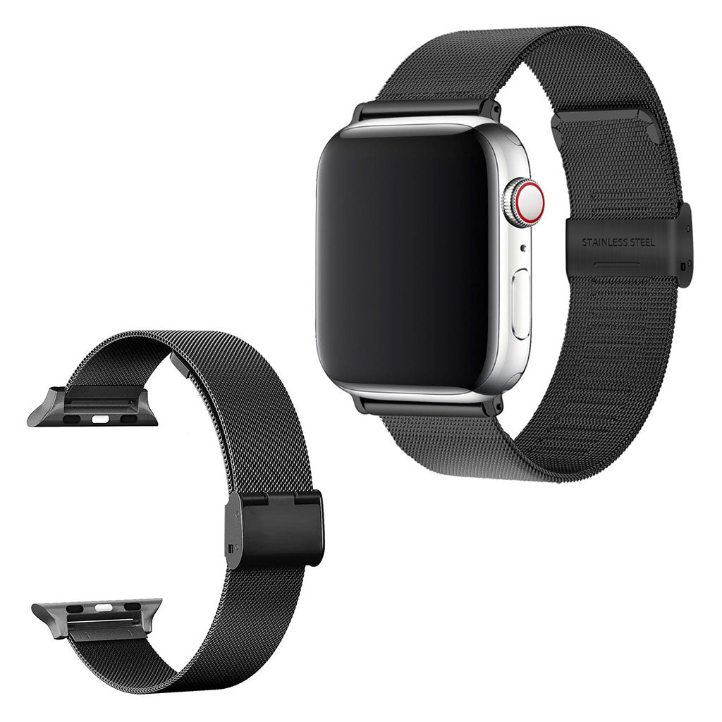 Cool Apple Watch Series 5 40mm / Apple Watch 40mm Metal Rem - Sort#serie_2