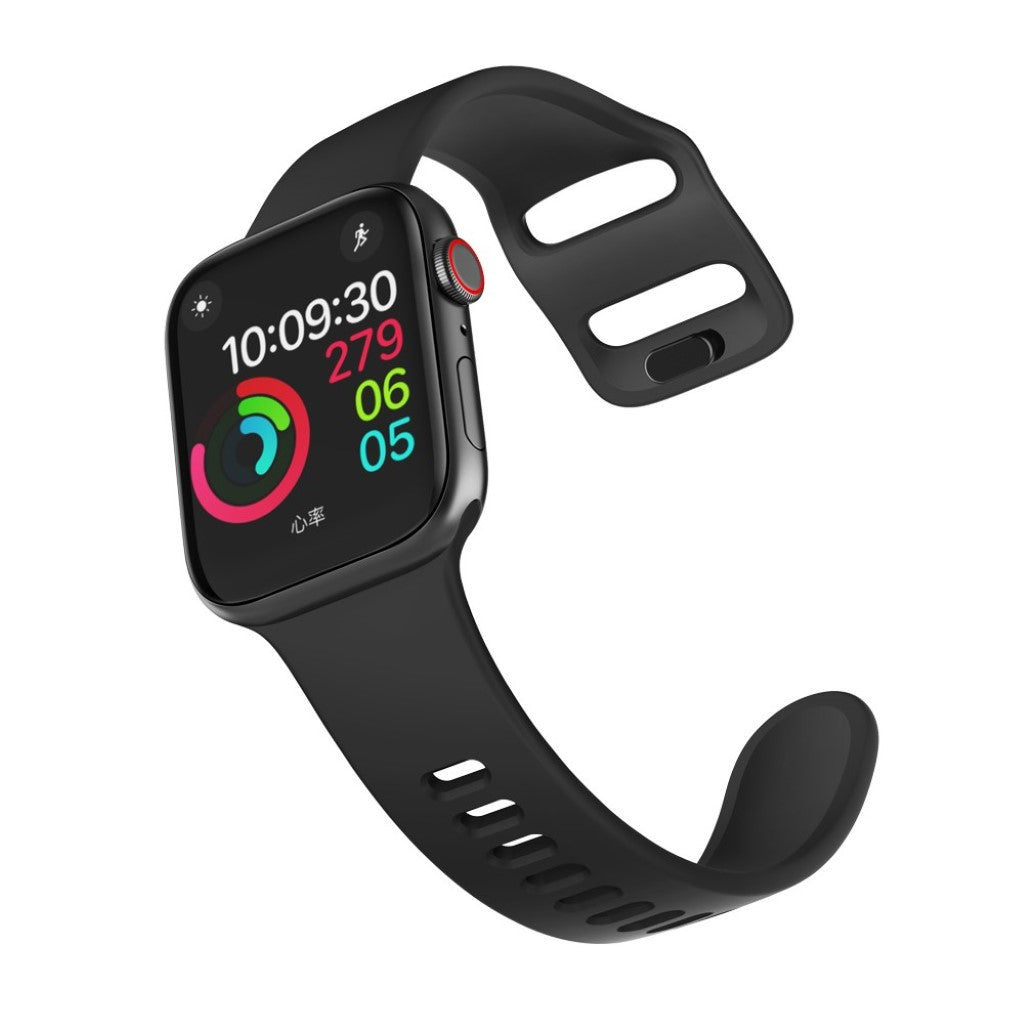  Apple Watch Series 5 40mm / Apple Watch 40mm Silikone Rem - Sort#serie_1