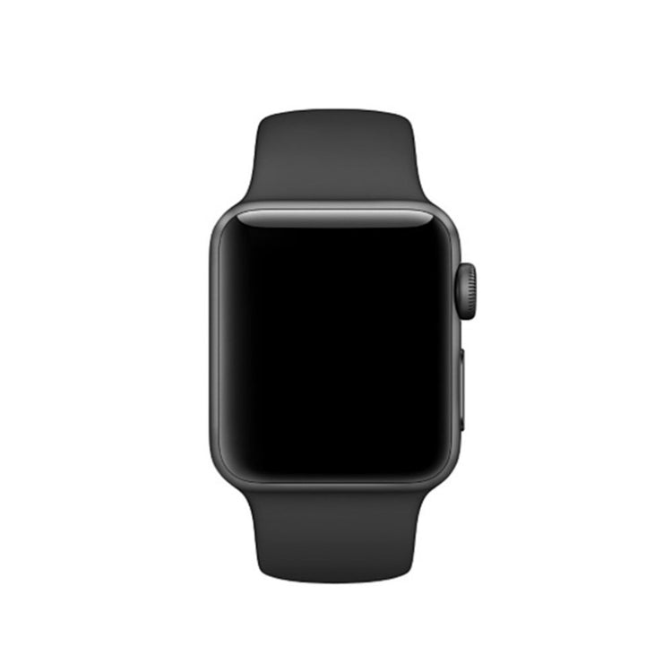  Apple Watch Series 5 44mm / Apple Watch 40mm Silikone Rem - Sort#serie_1