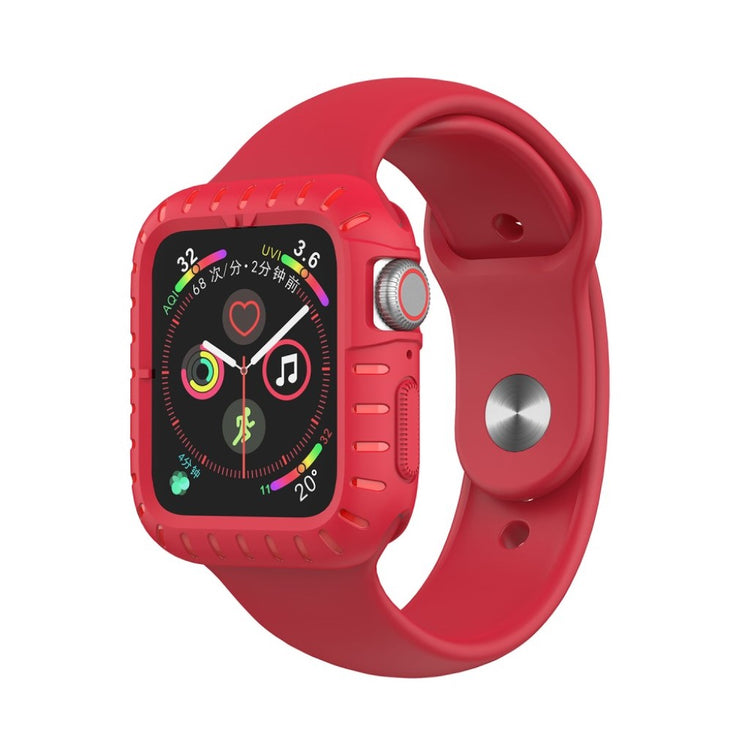 Mega Godt Apple Watch Series 5 40mm / Apple Watch 40mm Silikone Cover - Rød#serie_3