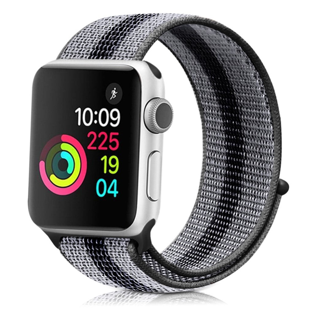 Mega cool Apple Watch Series 5 40mm Nylon Rem - Sort#serie_1