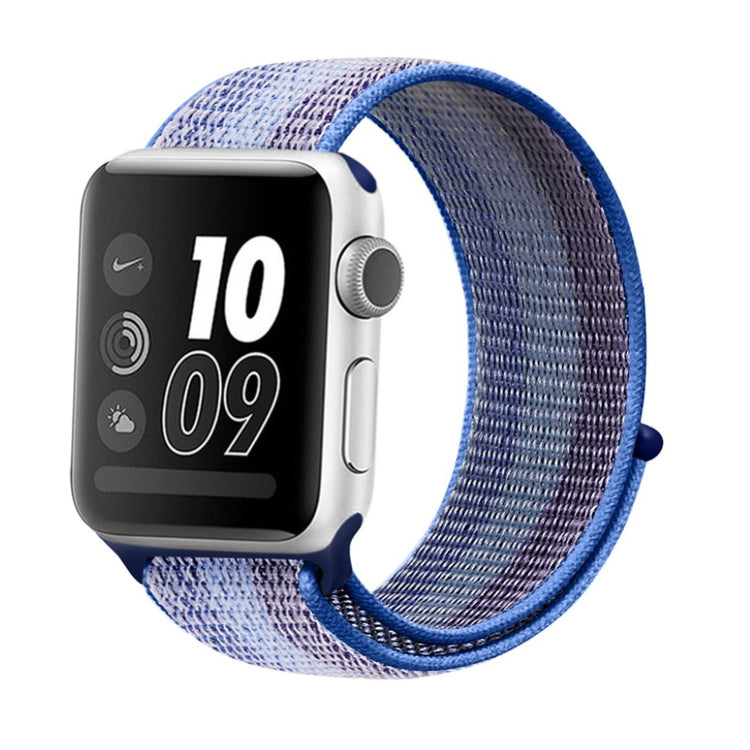 Mega cool Apple Watch Series 5 40mm Nylon Rem - Blå#serie_10