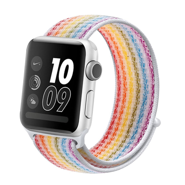 Mega cool Apple Watch Series 5 40mm Nylon Rem - Flerfarvet#serie_11