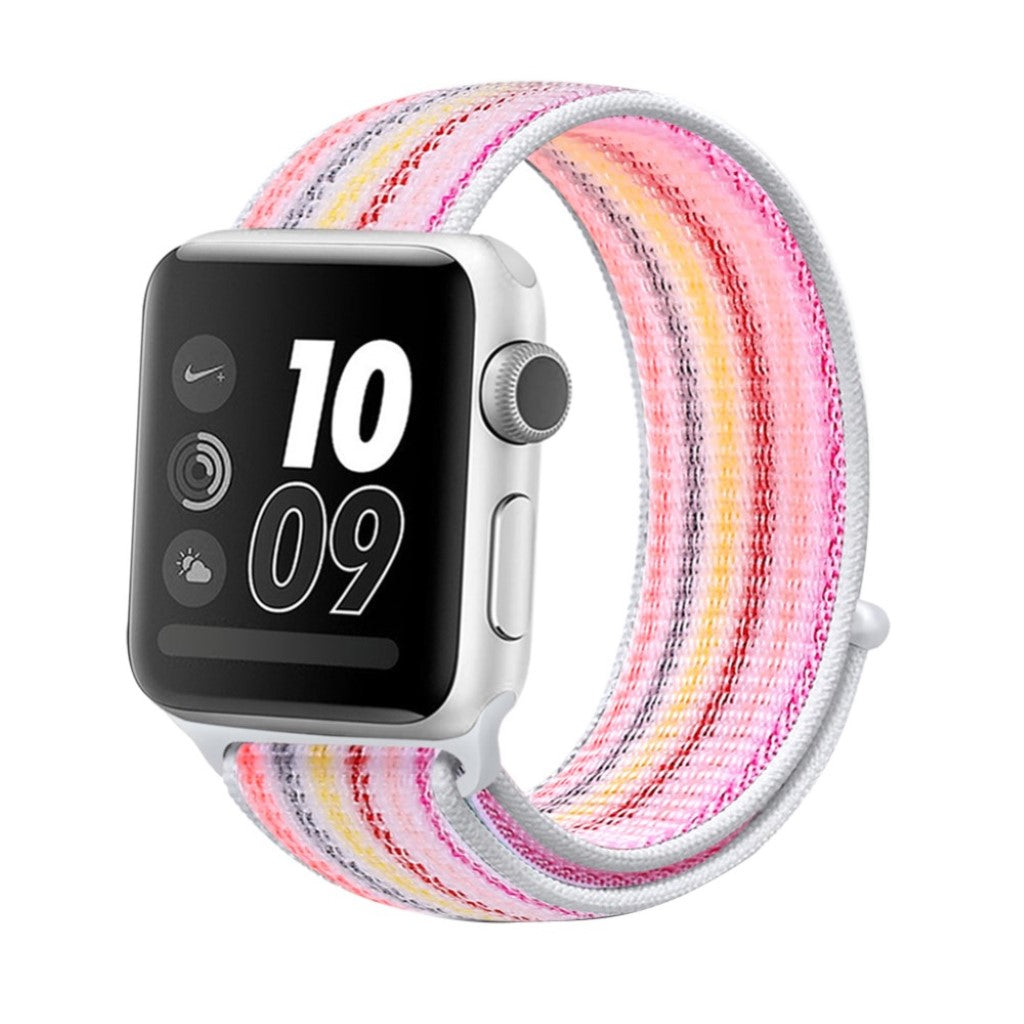 Mega cool Apple Watch Series 5 40mm Nylon Rem - Pink#serie_3