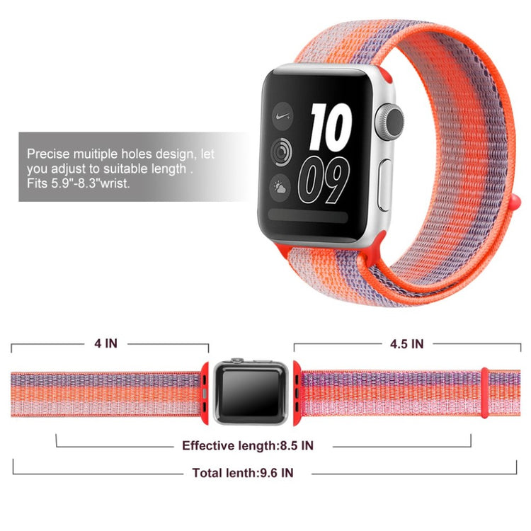 Mega cool Apple Watch Series 5 40mm Nylon Rem - Orange#serie_4