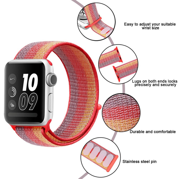 Mega cool Apple Watch Series 5 40mm Nylon Rem - Orange#serie_5