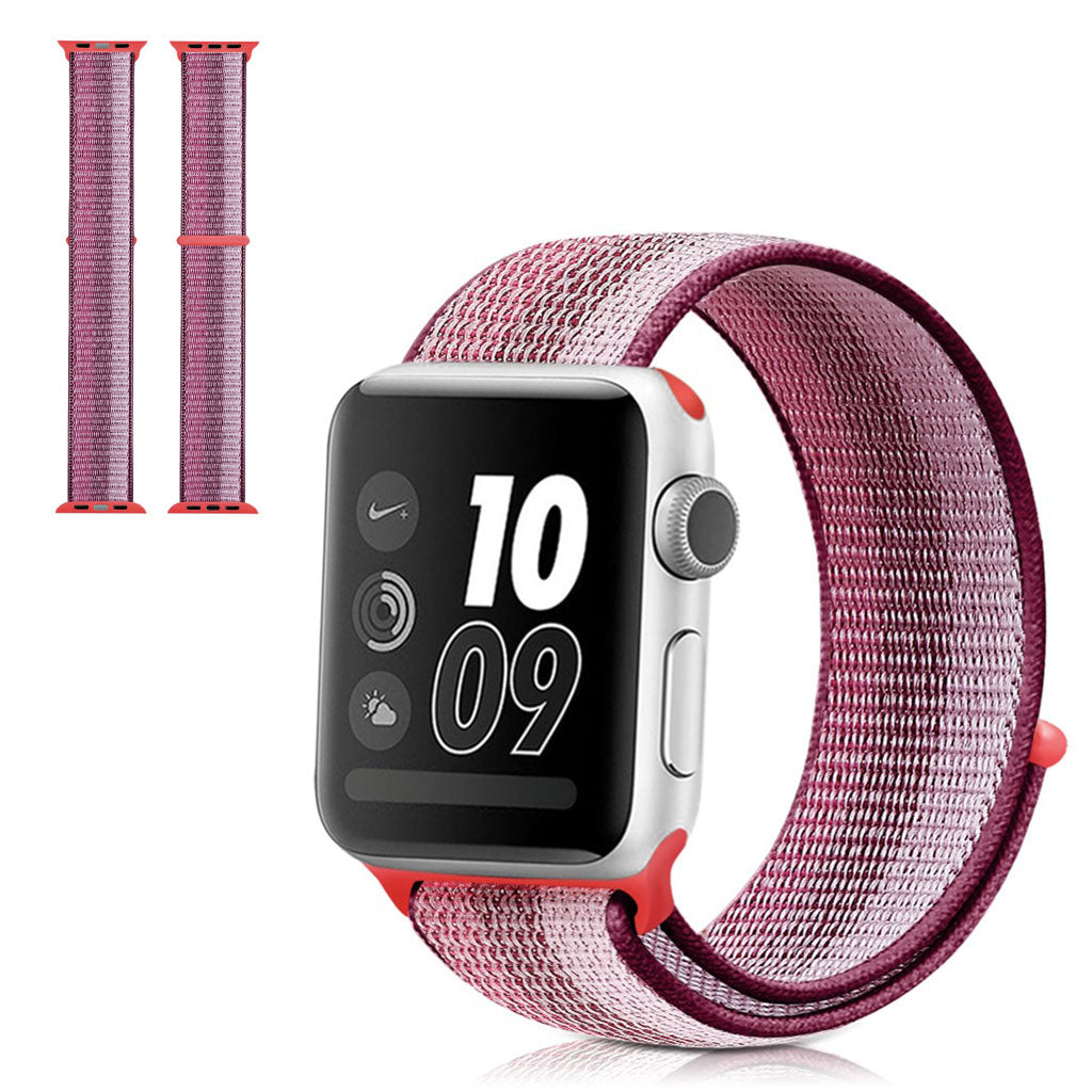 Mega cool Apple Watch Series 5 40mm Nylon Rem - Flerfarvet#serie_6