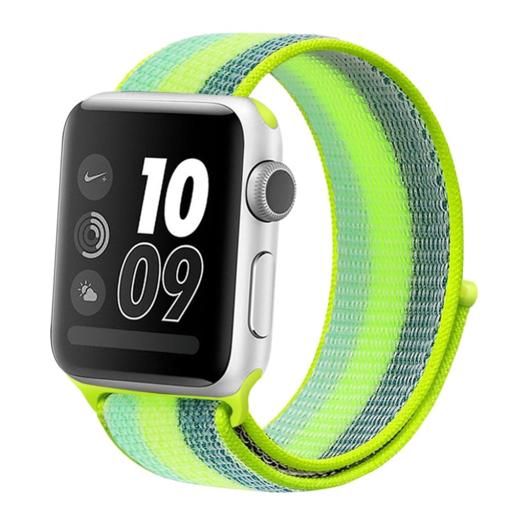 Mega cool Apple Watch Series 5 40mm Nylon Rem - Grøn#serie_7