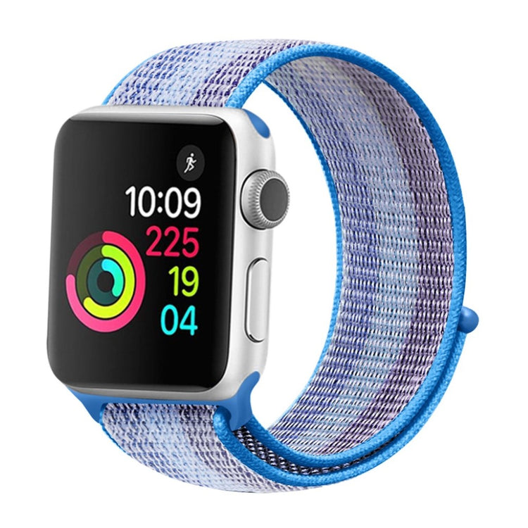 Mega cool Apple Watch Series 5 40mm Nylon Rem - Blå#serie_9