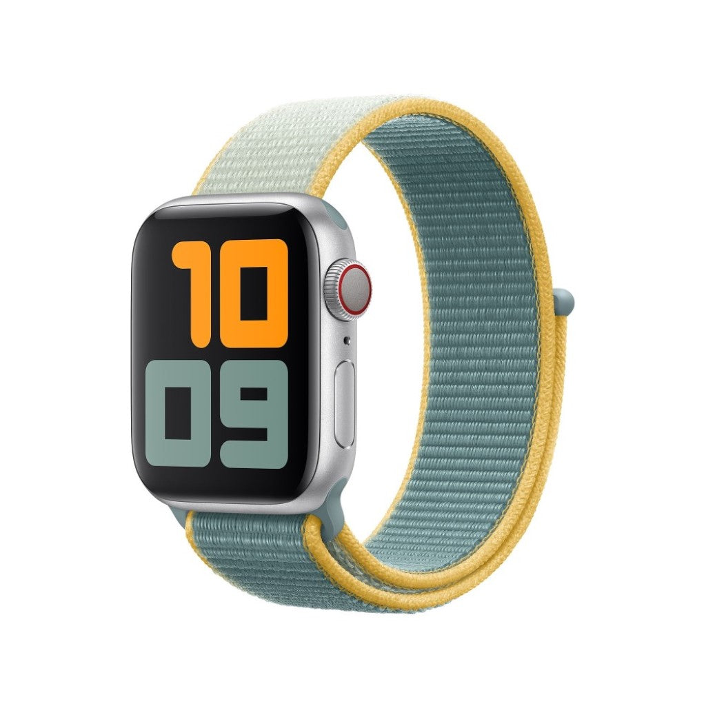 Super elegant Apple Watch Series 5 40mm Nylon Rem - Blå#serie_8