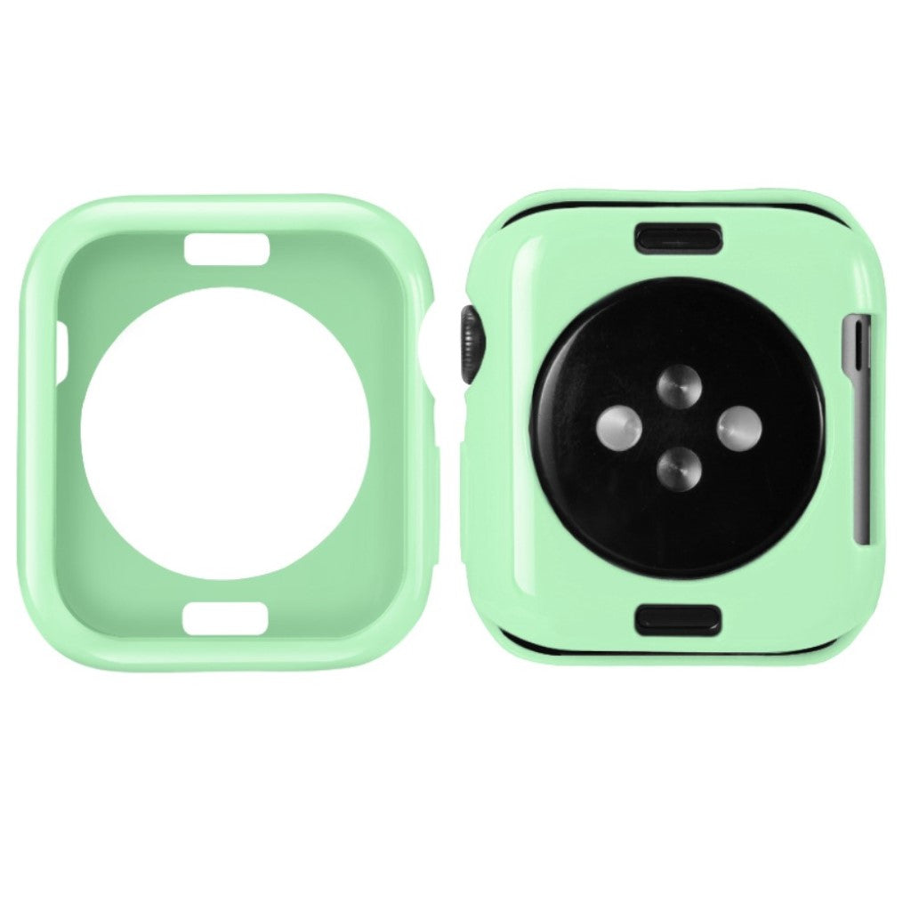 Super Fint Apple Watch Series 5 40mm Silikone Cover - Grøn#serie_7