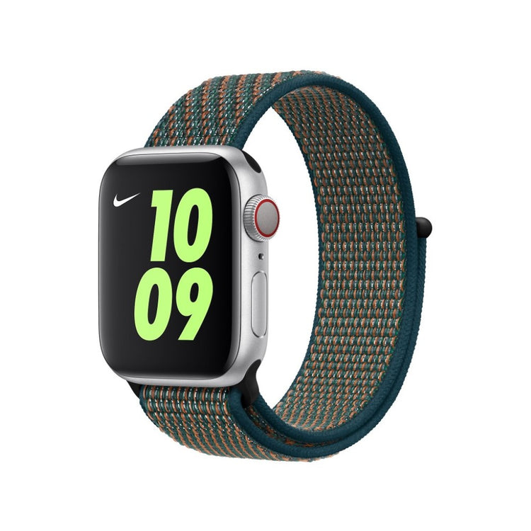 Vildt fantastisk Apple Watch Series 5 44mm Nylon Rem - Grøn#serie_3