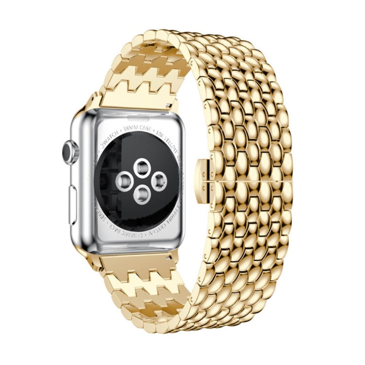 Skøn Apple Watch Series 5 44mm / Apple Watch 44mm Metal Rem - Guld#serie_2