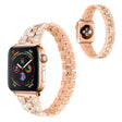 Mega bra Universell Apple Metall och Strass Armband