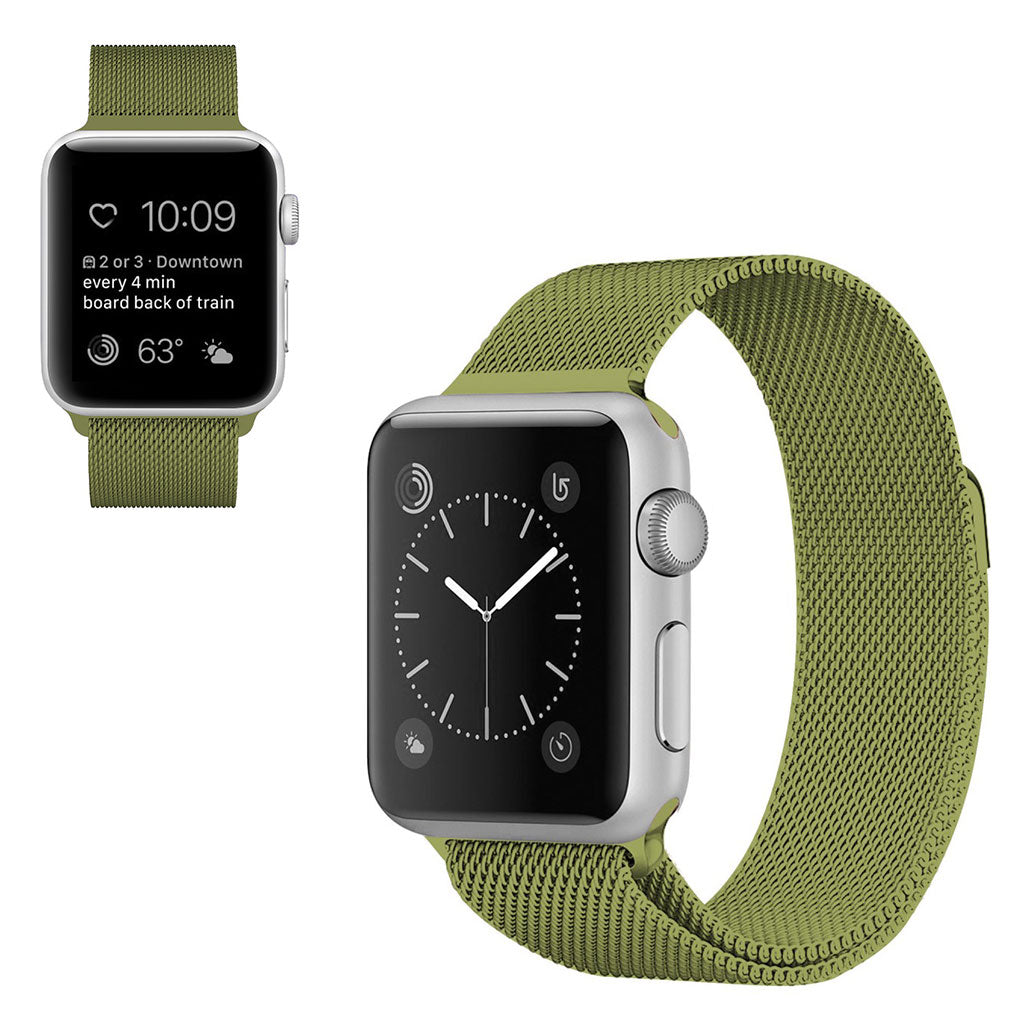  Apple Watch Series 6 44mm / Apple Watch Series 5 44mm Metal Rem - Grøn#serie_11