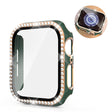 Mycket Bra Apple Watch 44mm Skal med Skärmskydd i Glas, Hårdplast och Strass
