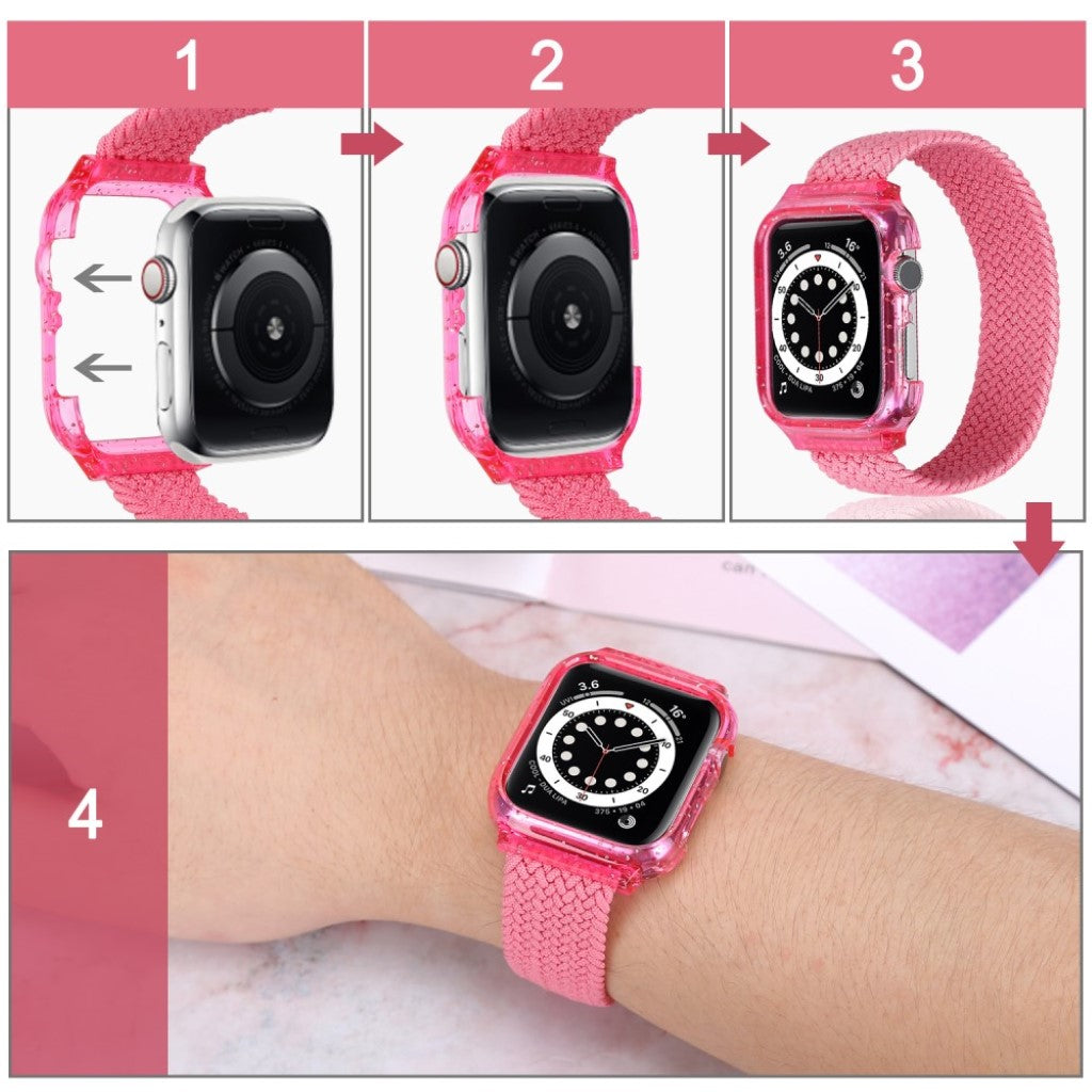 Meget slidstærk Universal Apple Nylon Rem - Størrelse: S - Pink#serie_2