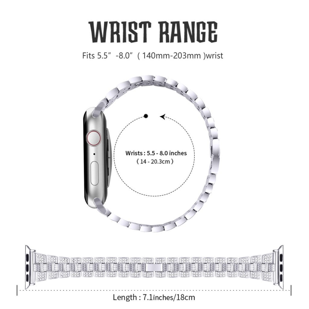 Rigtigt rart Universal Apple Metal og Rhinsten Rem - #serie_1