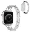 Bekvämt Universell Apple Metall och Strass Armband