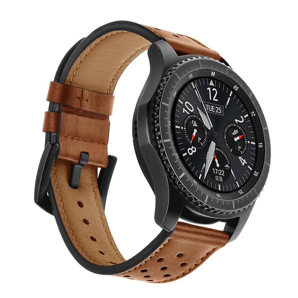  Samsung Gear S3 / Samsung Gear S3 Frontier Ægte læder Rem - Brun#serie_4