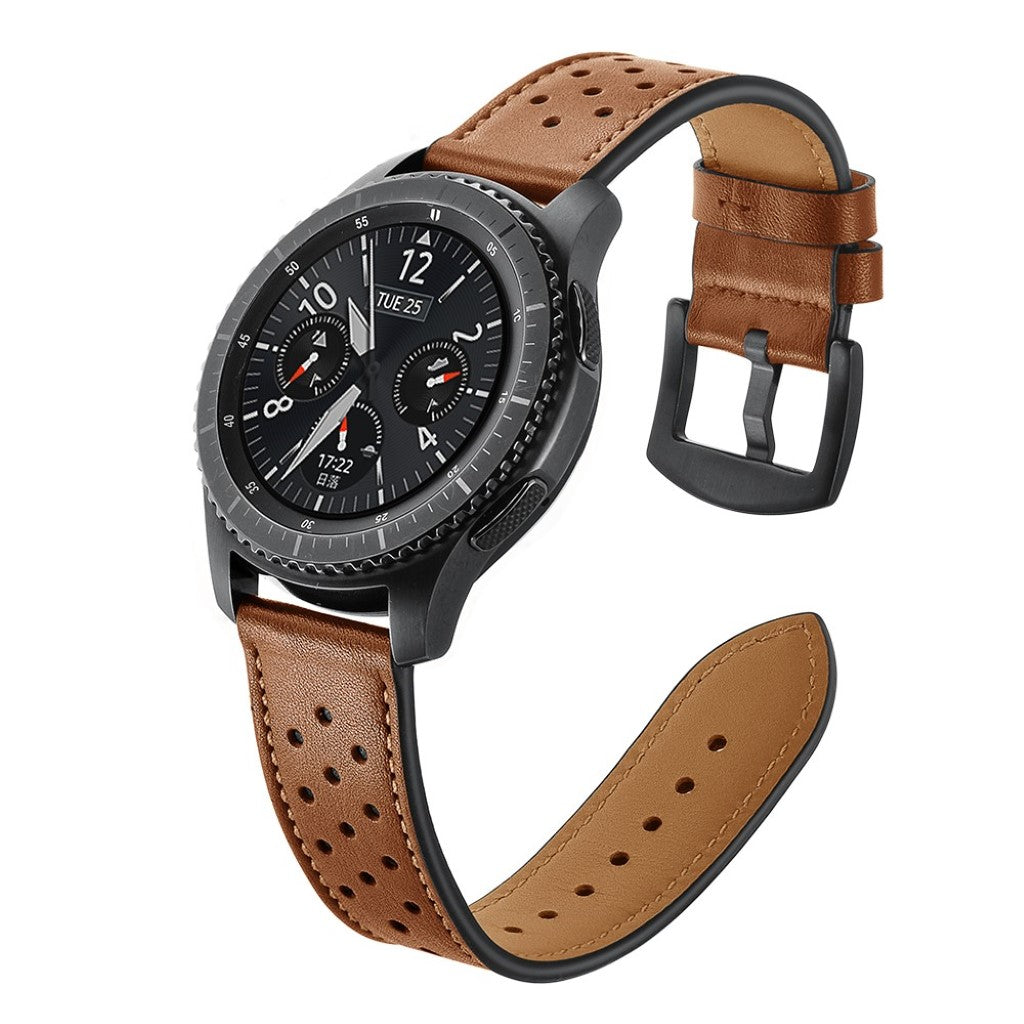  Samsung Gear S3 / Samsung Gear S3 Frontier Ægte læder Rem - Brun#serie_4