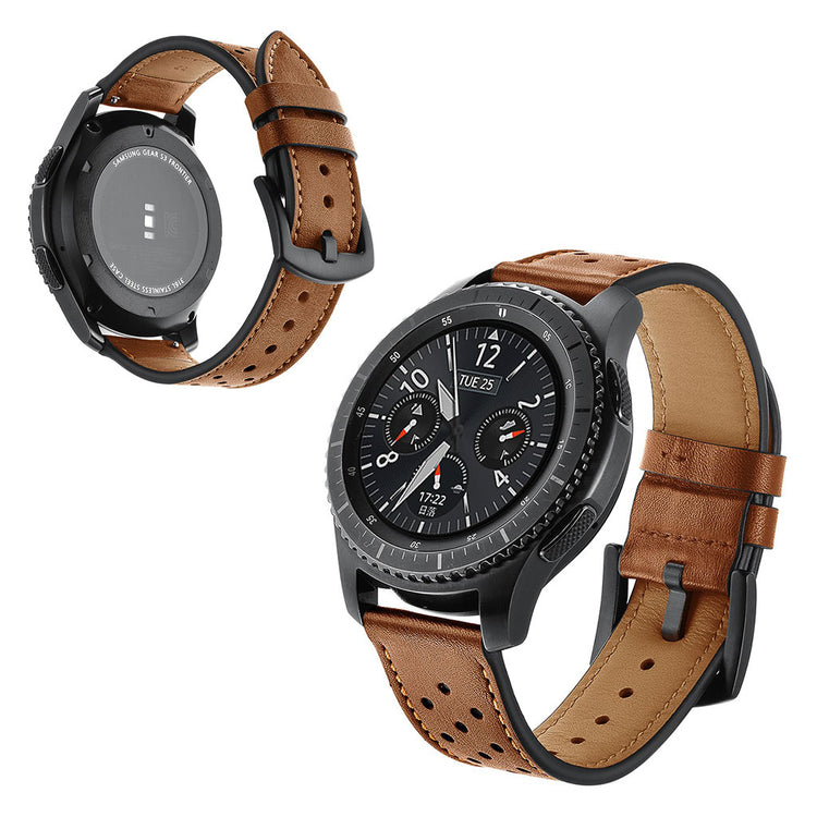  Samsung Gear S3 / Samsung Gear S3 Frontier Ægte læder Rem - Brun#serie_4